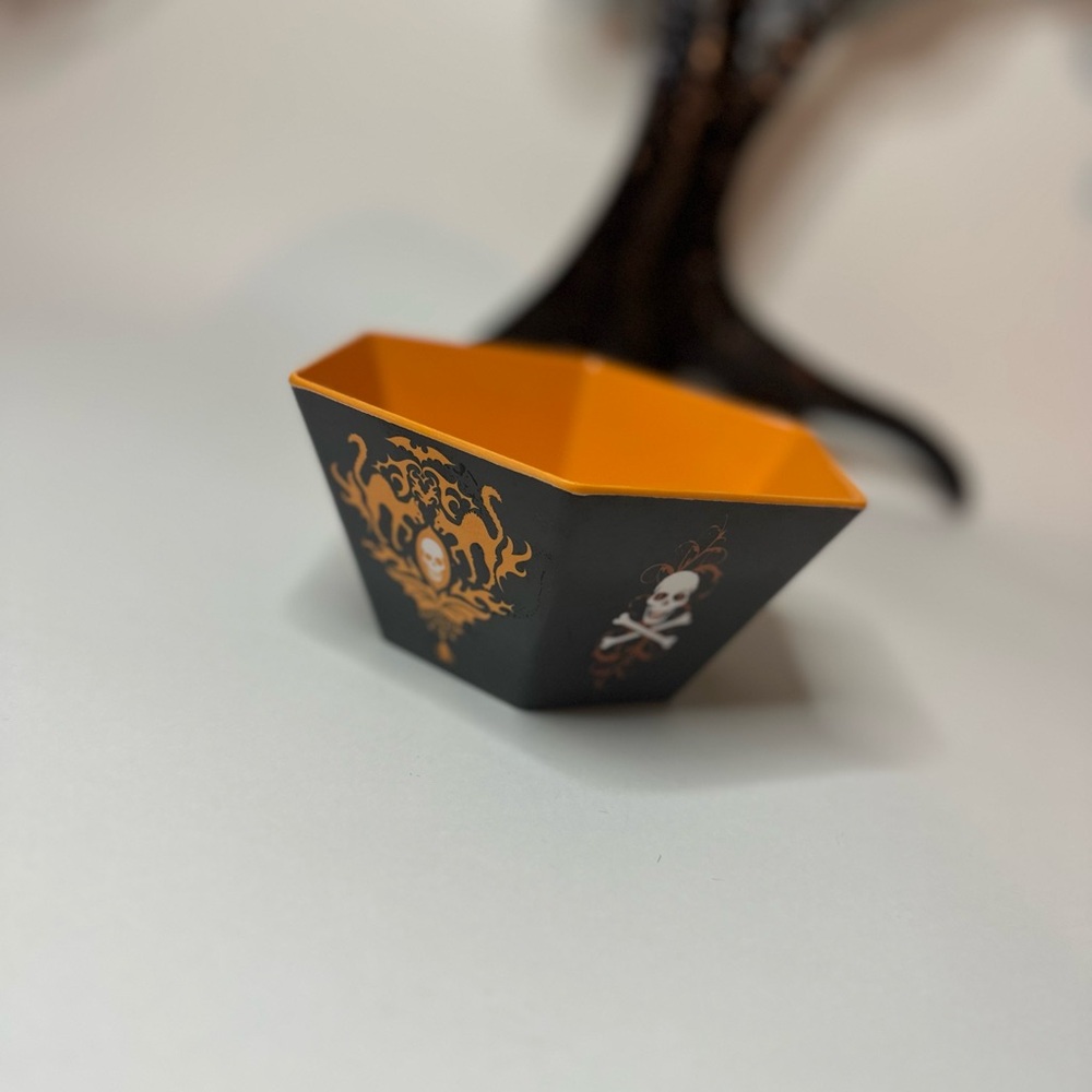 Halloween Skull and Crossbones Bowl